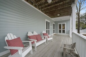 OPEN AIR PORCH W/ADIRONDACK SEATING FOR FOUR