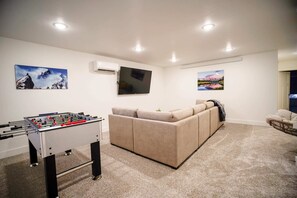 upstairs living/game room