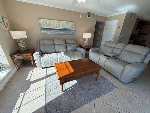 New 4 recliner couches.