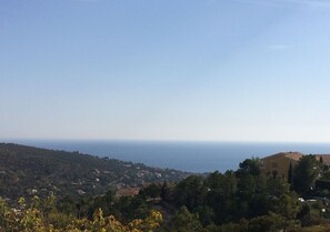 Vue de la terrasse golfe de Saint Tropez