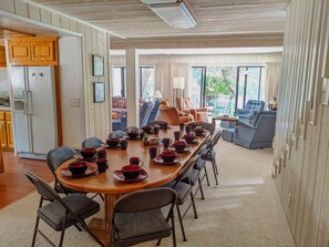 Dining Table, Kitchen, and some Family Room