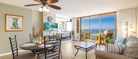 An overview of this beautiful condo with stunning ocean views.