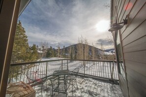 Unobstructed Mountain views from private deck #winter