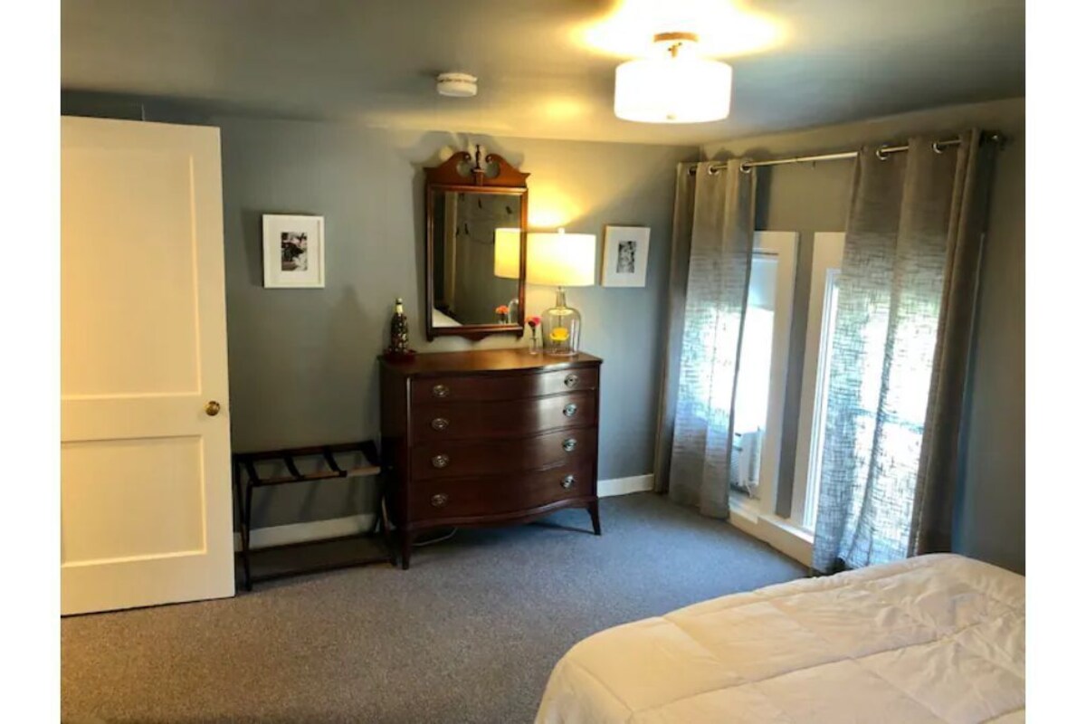 In the heart of town, a modern farmhouse
