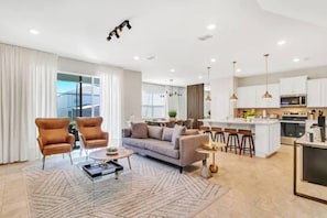 Living Room and Kitchen