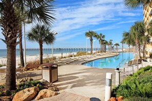 Beachfront pool
