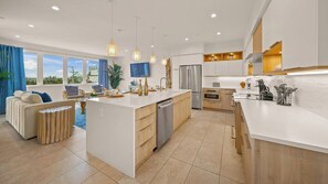 Kitchen - Oversized Refrigerator - Dishwasher - Oven - & Large Gas Stove