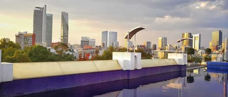 We have the best Rooftop Pool and snackbar of the city!