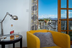 Living room with view at Snowmass Lodge