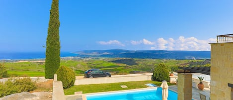 Villa Styliani Pool and Panoramic sea views