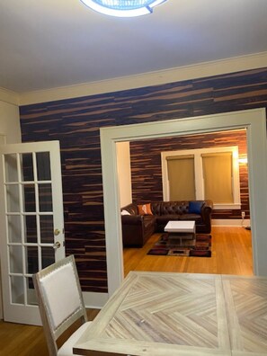 Living room and dining 