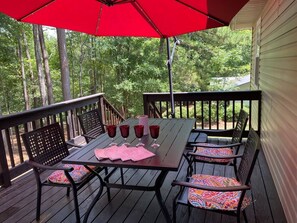 Your back deck redy to enjoy.