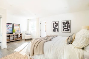 Primary with Kind bed and ensuite bath