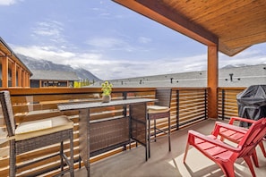 Balcony with weber bbq