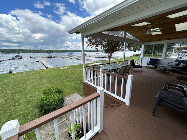 Lake Bedroom Deck View