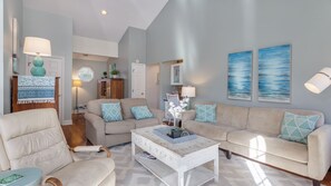Spacious living area with comfortable furnishings