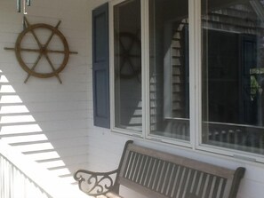 Front deck area, enjoy your morning coffee 