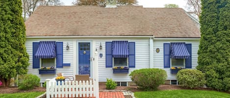 FRONT OF HOUSE, CAPE COD CHARM AT IT'S BEST