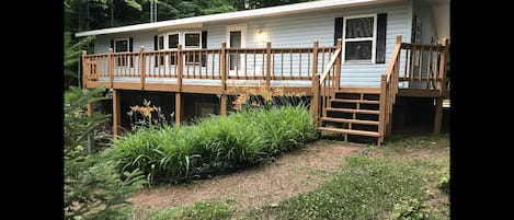 Lakeside deck