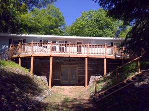 Lakeside deck