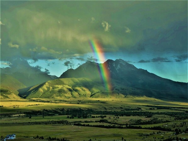 From your front window.  magnificent  actually  the view changes constantly. 