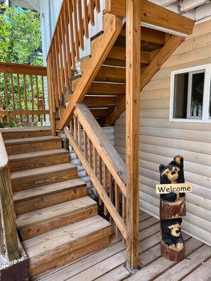 Stairway leading to room