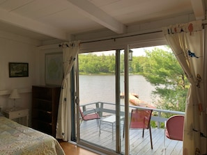 Master bedroom with views of the lake!