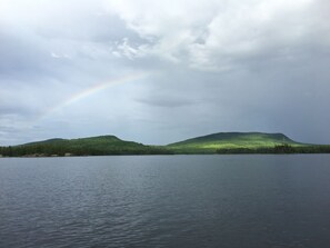 Rainbow over Donnell Pond and Black Mountain