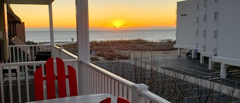 Sunrise from our balcony 