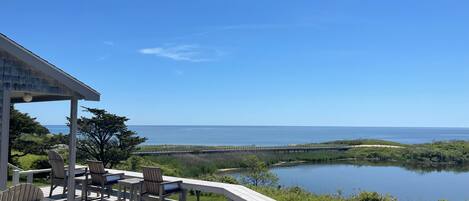 Gorgeous view of Squibnocket Beach and Pond from our deck