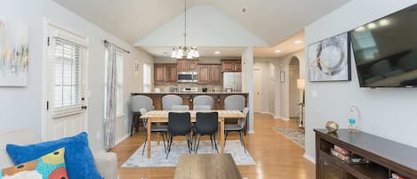 Living room + Dining room + Kitchen