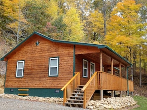 Riddle Branch Cabin in the Fall