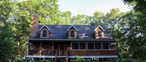 The cabin rental located in the Catskills region. Two bedrooms, two bath with a bonus room.