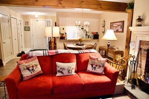 Our comfortable and spacious living room. 