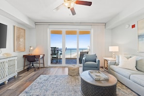 Living Area with Gulf View
