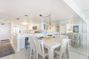 Kitchen and dining area