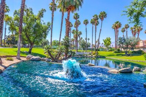 Beautiful water features throughout the complex!
