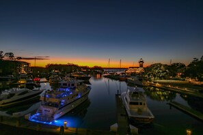 The Harbour Town sunset views from Ketch Studio are incredible.