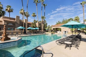 Enjoy sunbathing by the pool