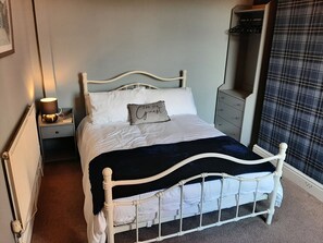 Bedroom 1 - Double bed. 
Hair dryer and fan provided.