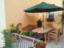 Balkon mit Sitzgruppe