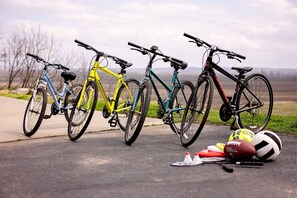 Bikes and activities provided to all guests. We're right by the Katy Trail!