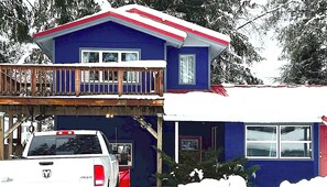 Large Deck and private driveway