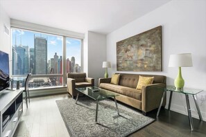 Midtown West New York 1 Bedroom Living Room