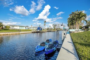 kayaks available for guest use