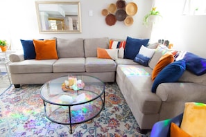 Brand new ultra comfy sectional for your lounging luxury!