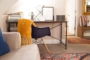 A desk should you need to get to work! Superfast boosted WiFi as well