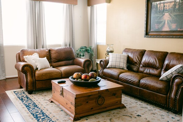 Family room next to the kitchen.