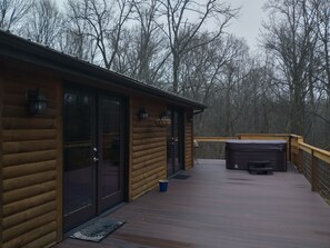 Deck overlooking the woods