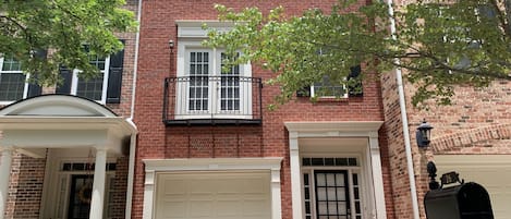 Front View of Townhouse. Off street parking for 2 automobiles.